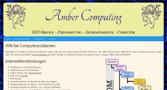 Desktop Screenshot of ambercomputing.de